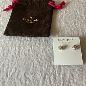 Kate Spad:  Crystal Gold Tone Earrings